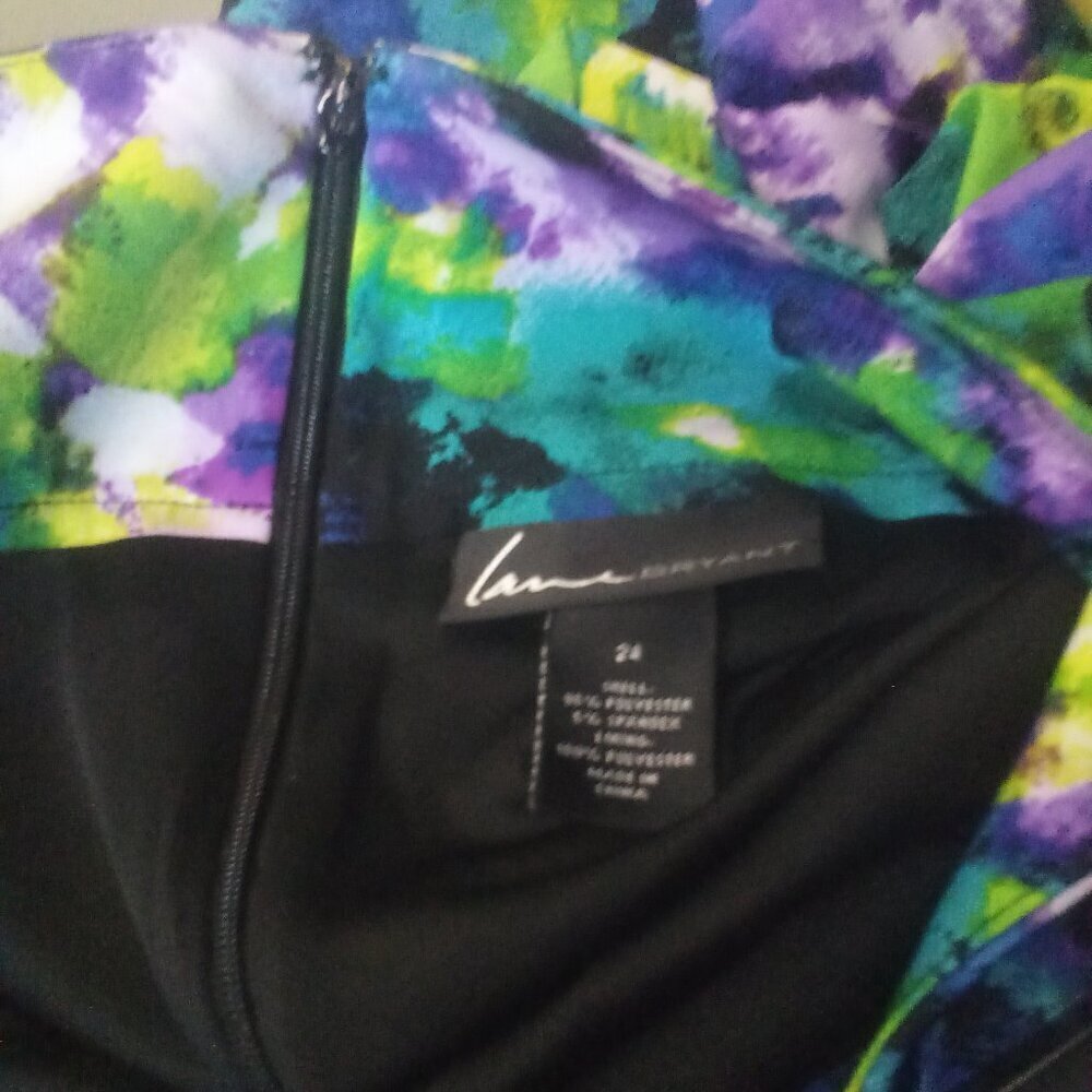 Lane Bryant Skirt 24 Women Straight Pencil Knee Length Pattern Colorful - Picture 7 of 15